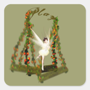 Swinging Fairy Sticker