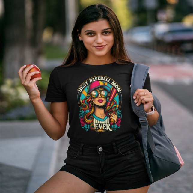 Swinging for the Stars Best Baseball Mum T-Shirt (Creator Uploaded)