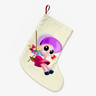 Swinging Girl Christmas Stocking