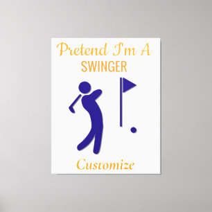 Swinging Golfer Thunder_Thunder_Cove Canvas Print