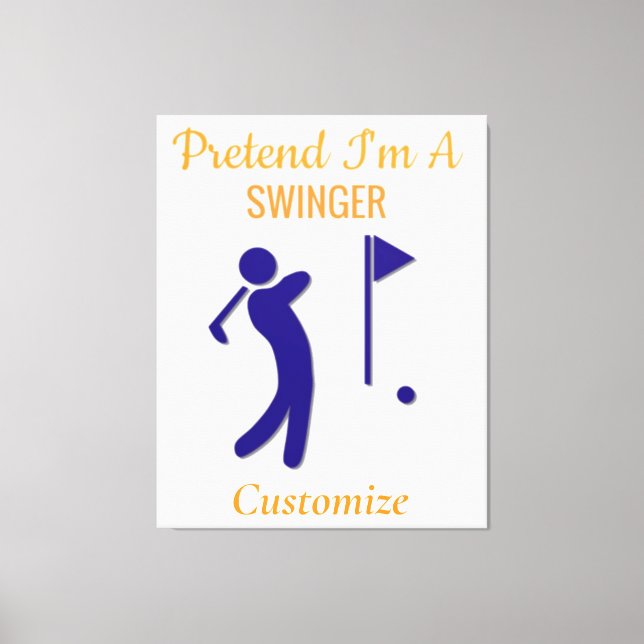 Swinging Golfer Thunder_Thunder_Cove Canvas Print (Front)