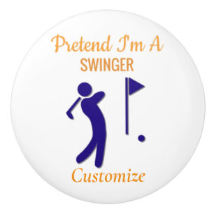 Swinging Golfer Thunder_Thunder_Cove Ceramic Knob