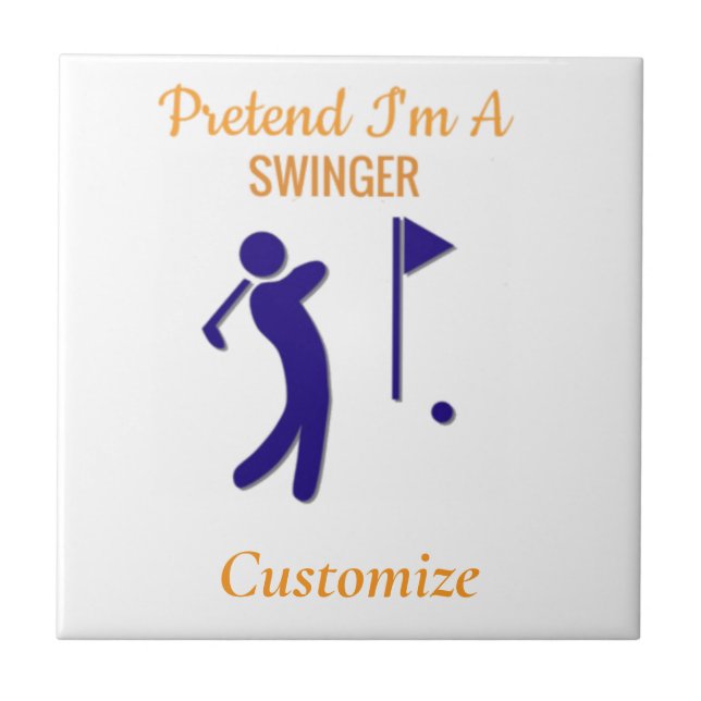 Swinging Golfer Thunder_Thunder_Cove Tile (Front)