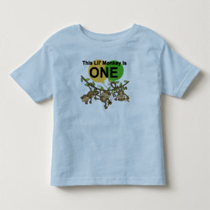 Swinging Monkeys 1st Birthday t shirts and Gifts