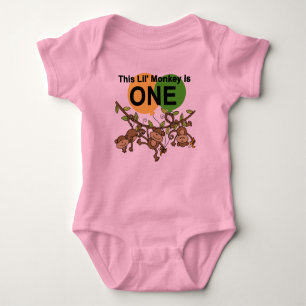 Swinging Monkeys 1st Birthday t shirts and Gifts