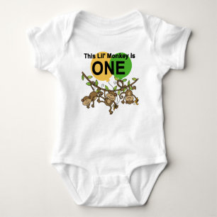 Swinging Monkeys 1st Birthday t shirts and Gifts
