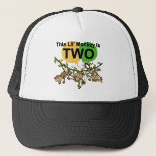 Swinging Monkeys 2nd Birthday T-shirts and Gifts Trucker Hat