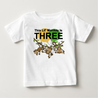 Swinging Monkeys 3rd Birthday tshirts and Gifts