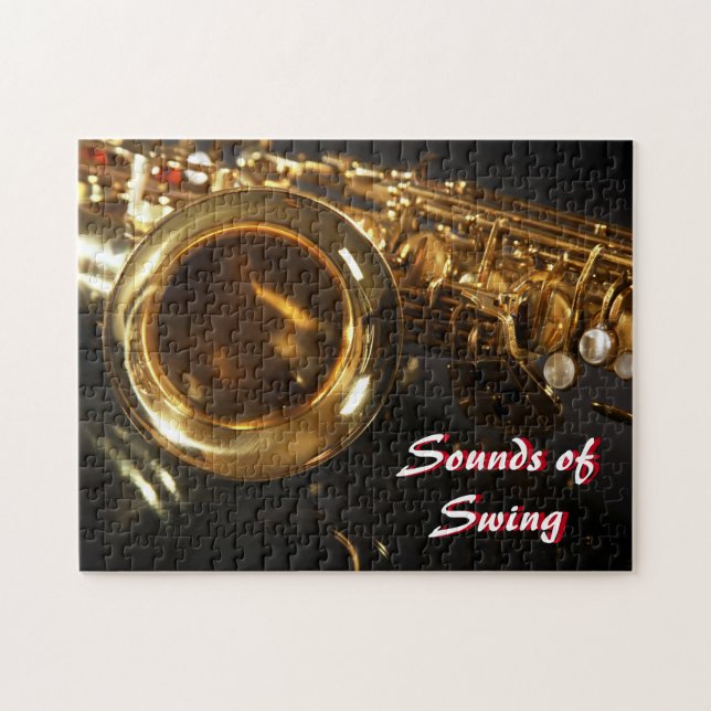 Swinging Saxaphone Jigsaw Puzzle (Horizontal)