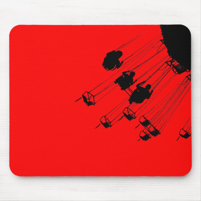 Swings and Roundabouts - Red Mouse Pad (Front)