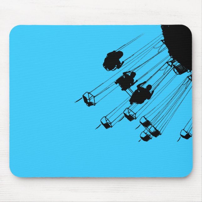 Swings and Roundabouts - Sky Blue Mouse Pad (Front)
