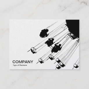 Swings and Roundabouts v3 - White (Gold) Business Card