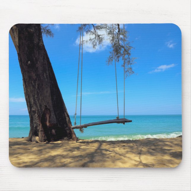 Swings & Tree on the Sand Mouse Pad (Front)