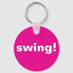 Swingthought, Hot Pink Golf Ball Key Ring