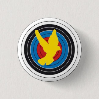 Swipes in Brought together Archers of Doves 3 Cm Round Badge