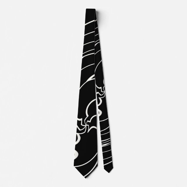Swirl Abstraction Pattern    Tie (Front)