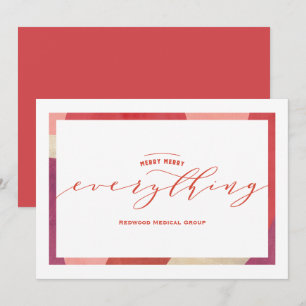 Swirl Border Holiday Card