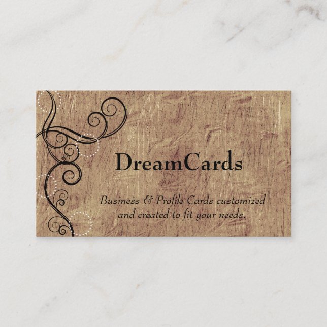 Swirl Design Business Cards (Front)