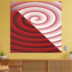 SWirl Double color Wave Canvas Print