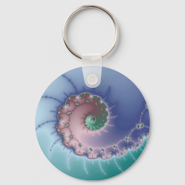 Swirl - Fractal Keychain (Front)