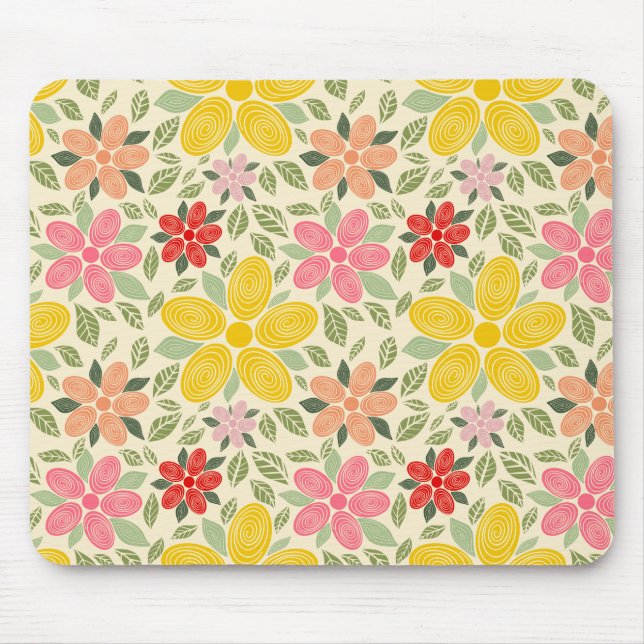 Swirl Garden Mouse Pad (Front)