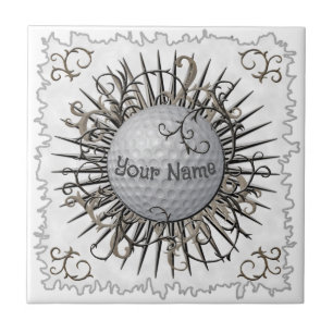 Swirl Golf  golfer Tile