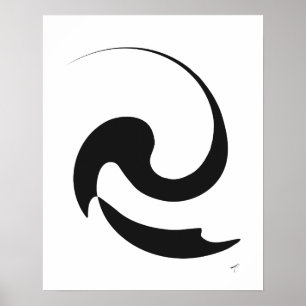 Swirl Graffiti Poster