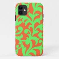 Swirl Green Orange Case-Mate iPhone 5 Case