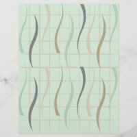 Swirl & Grid Pattern Scrap Book Paper