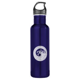 Swirl-like wave circle stainless steel water bottl 710 ml water bottle