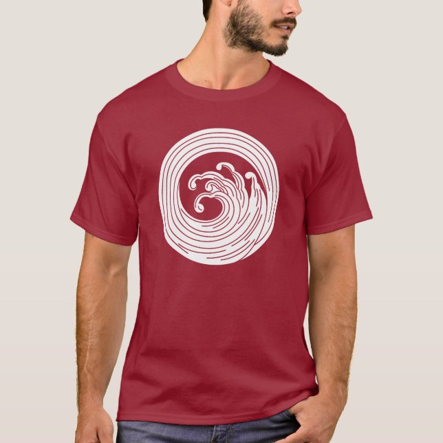 Swirl-like wave circle T-Shirt (Front)