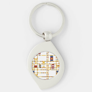 Swirl Metal Keychain