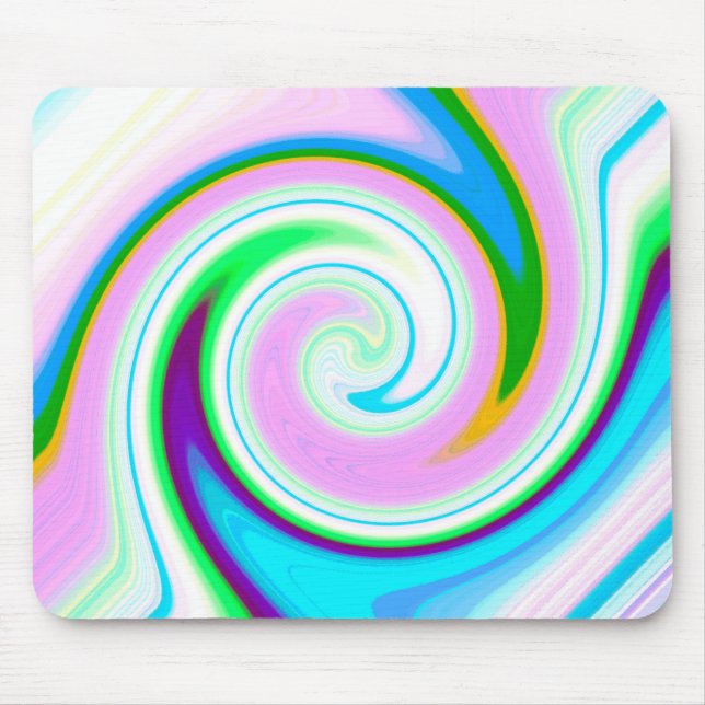 Swirl Pastel Mouse Pad (Front)