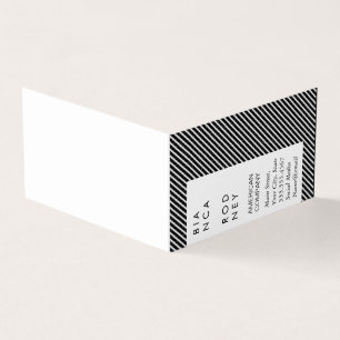 Swirl Pattern and Stripes Business Card