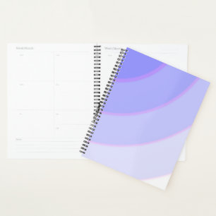 Swirl pattern pastel ombre purple planner