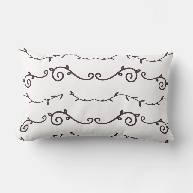 swirl patterned lumbar cushion (Front)