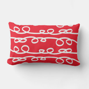 swirl patterned lumbar cushion