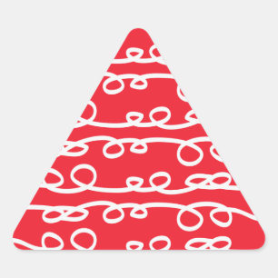 swirl patterned triangle sticker