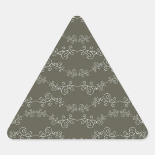 swirl patterned triangle sticker