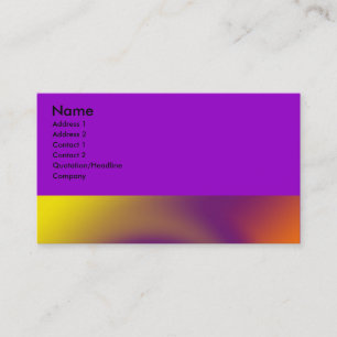 swirl purple orange business card