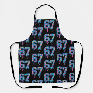 Swirl Six Seven Drip 6 7 Meme Gen Alpha Slang  Apron