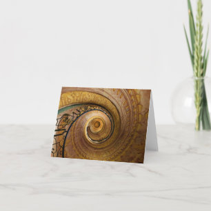 Swirl Staircase Pattern Note Card