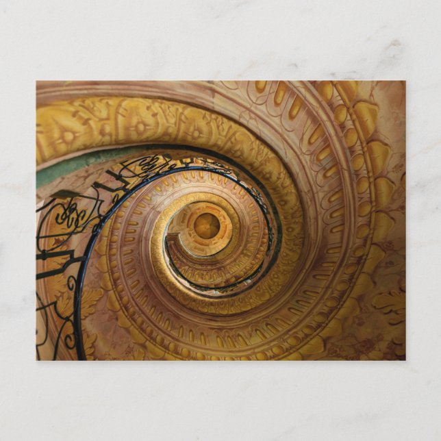 Swirl Staircase Pattern Postcard (Front)