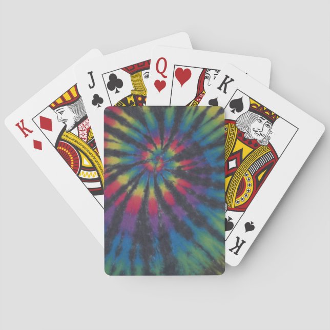 Swirl Tie Dye Bicycle Playing Cards (Back)