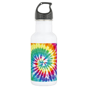 Swirl Tie Dye Multicolor Rainbow 532 Ml Water Bottle