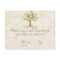 Swirl Tree Roots Antiqued Sage RSVP Response Card