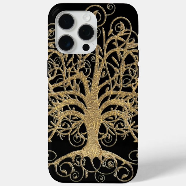 Swirl Tree You Choose Background Colour Case-Mate iPhone Case (Back)