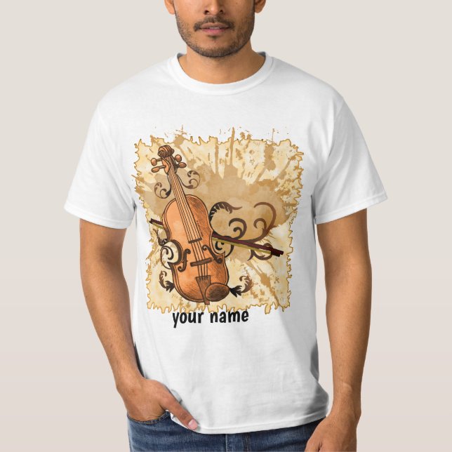 Swirl Violin T-Shirt (Front)