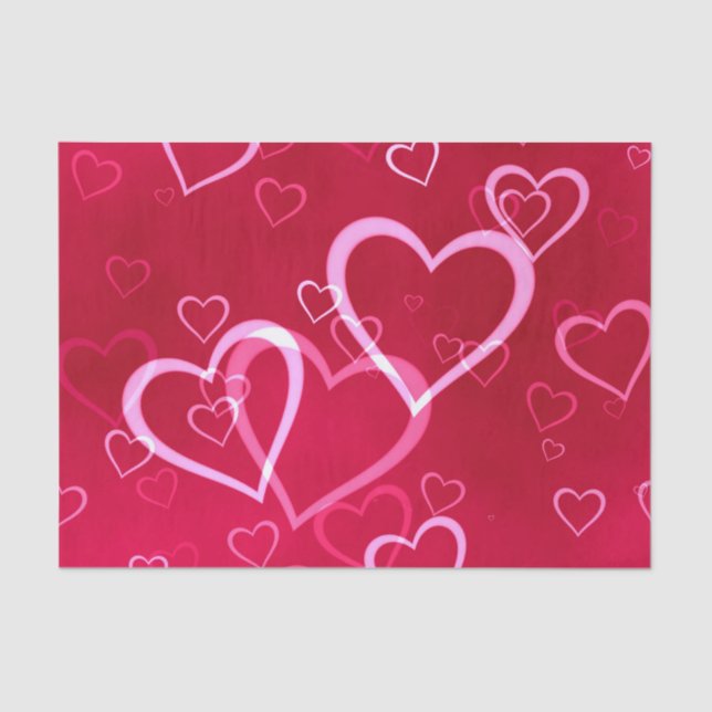 Swirled Hearts Tissue Paper (Front)