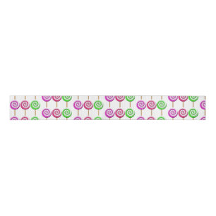 Swirled Lollipops Ribbon Grosgrain Ribbon